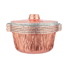 Round Aluminum Pot Container With Lid - hotpackwebstore.com - Aluminium Pots