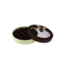 Round Chocolate Gift Box 21 Division - 1 Piece - hotpackwebstore.com - Gift Boxes & Tins