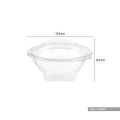 Round Hinged Salad Bowl - hotpackwebstore.com - Hinged Salad Bowls