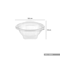 Round Hinged Salad Bowl - hotpackwebstore.com - Hinged Salad Bowls