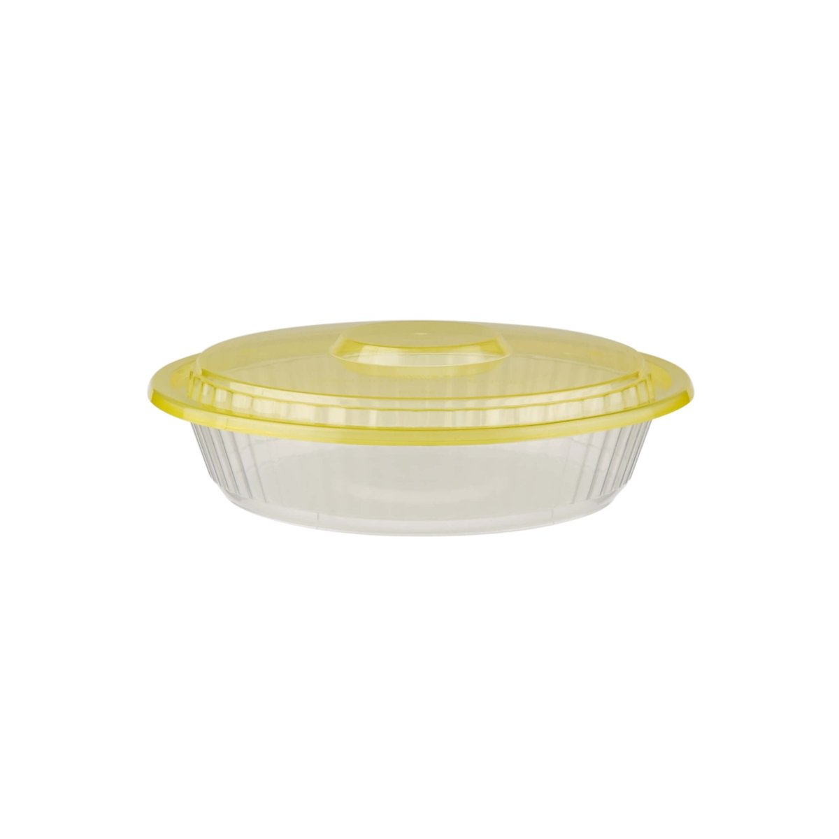 Round Ribbed Microwave Bowl With Color Lid - hotpackwebstore.com - Microwavable Containers