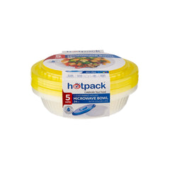 Round Ribbed Microwave Bowl With Color Lid - hotpackwebstore.com - Microwavable Containers