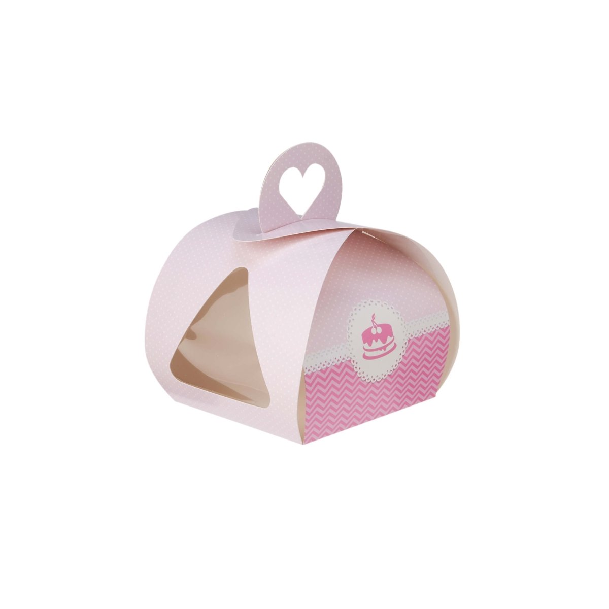 Single Paper Cake Cup Box With Window - hotpackwebstore.com - Cake Boxes