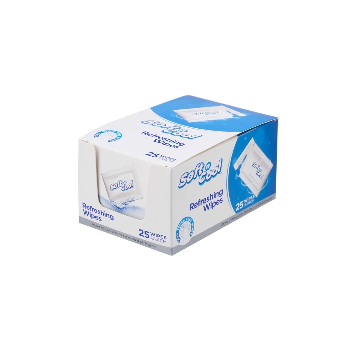 Soft n Cool Refreshing Wet Wipes 25 Pieces Box - hotpackwebstore.com - Wet Wipes