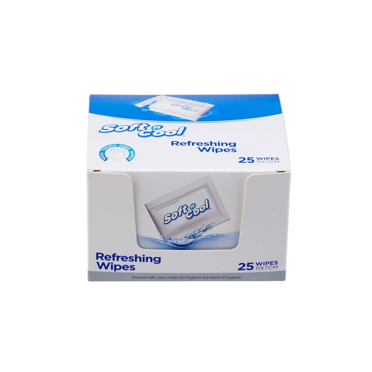 Soft n Cool Refreshing Wet Wipes 25 Pieces Box - hotpackwebstore.com - Wet Wipes