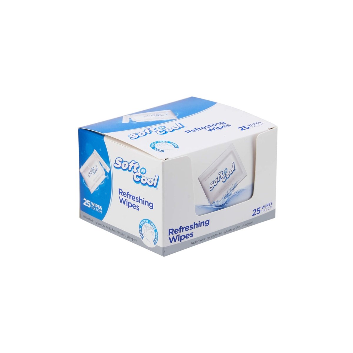 Soft n Cool Refreshing Wet Wipes 25 Pieces Box - hotpackwebstore.com - Wet Wipes