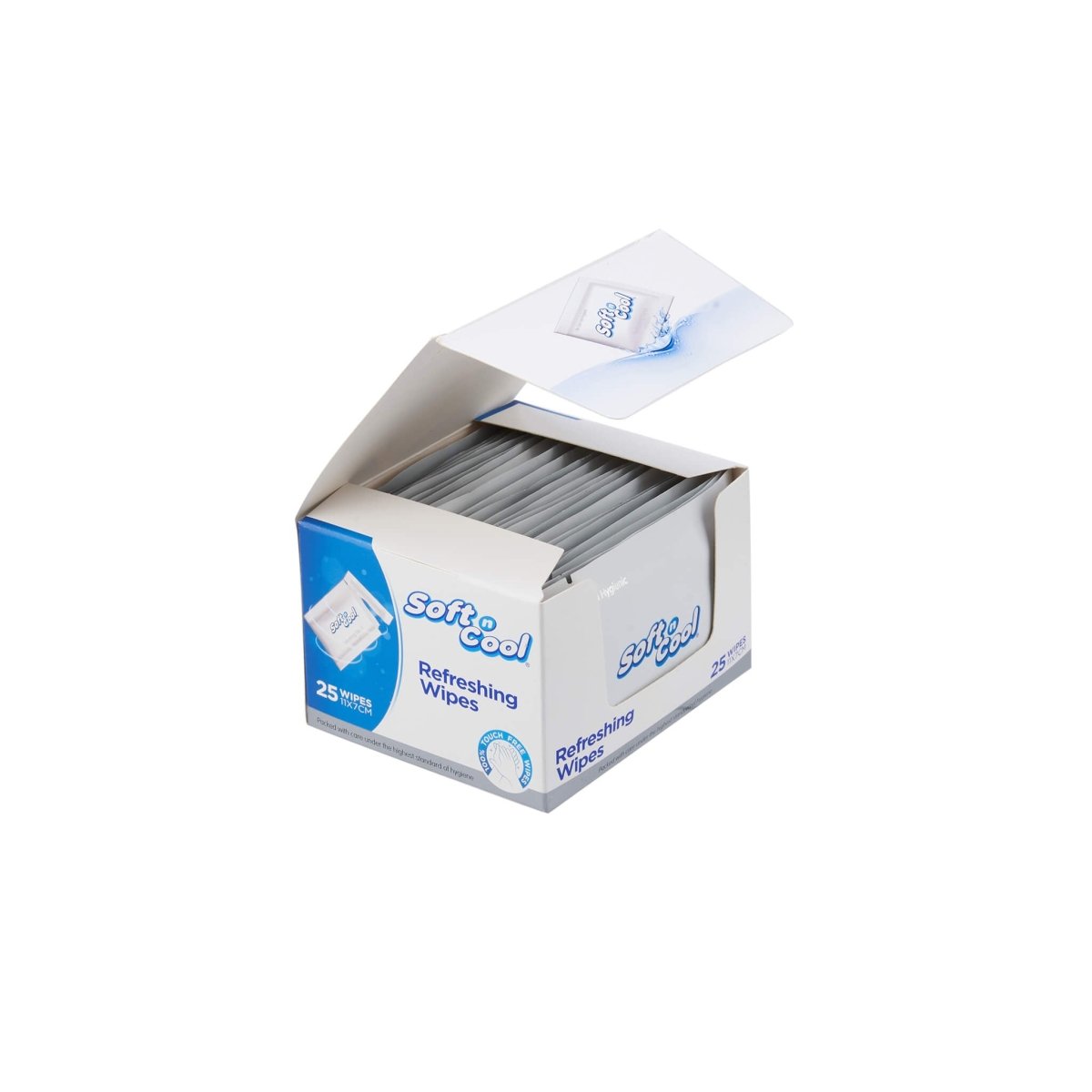 Soft n Cool Refreshing Wet Wipes 25 Pieces Box - hotpackwebstore.com - Wet Wipes