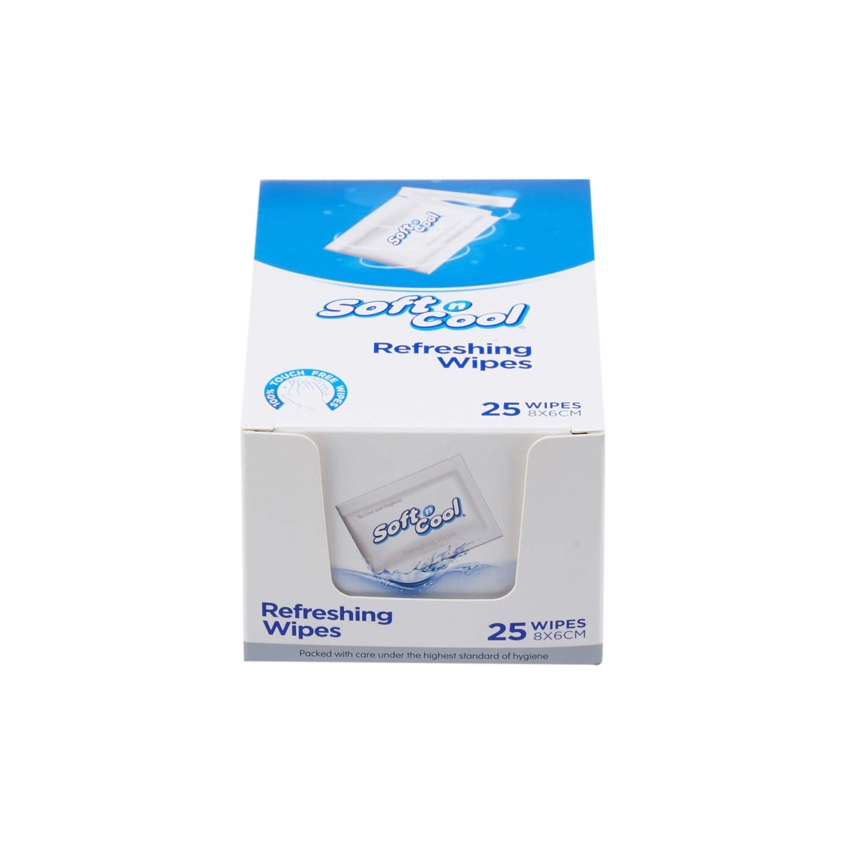 Soft n Cool Refreshing Wet Wipes 25 Pieces Box - hotpackwebstore.com - Wet Wipes