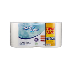 Soft n Cool Twin Pack Maxi Roll 300 Meter - hotpackwebstore.com - Maxi Roll