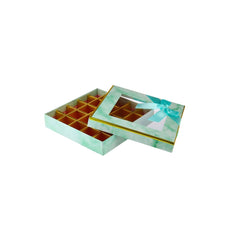 Square Chocolate Gift Box 25 Divison - 1 Piece - hotpackwebstore.com - Gift Boxes & Tins