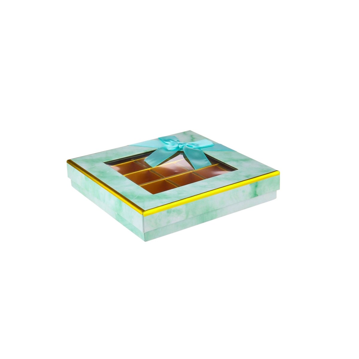 Square Chocolate Gift Box 25 Divison - 1 Piece - hotpackwebstore.com - Gift Boxes & Tins