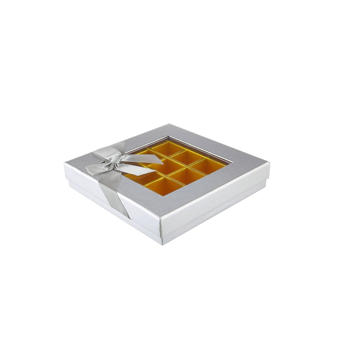 Square Chocolate Gift Box 25 Divison - 1 Piece - hotpackwebstore.com - Gift Boxes & Tins