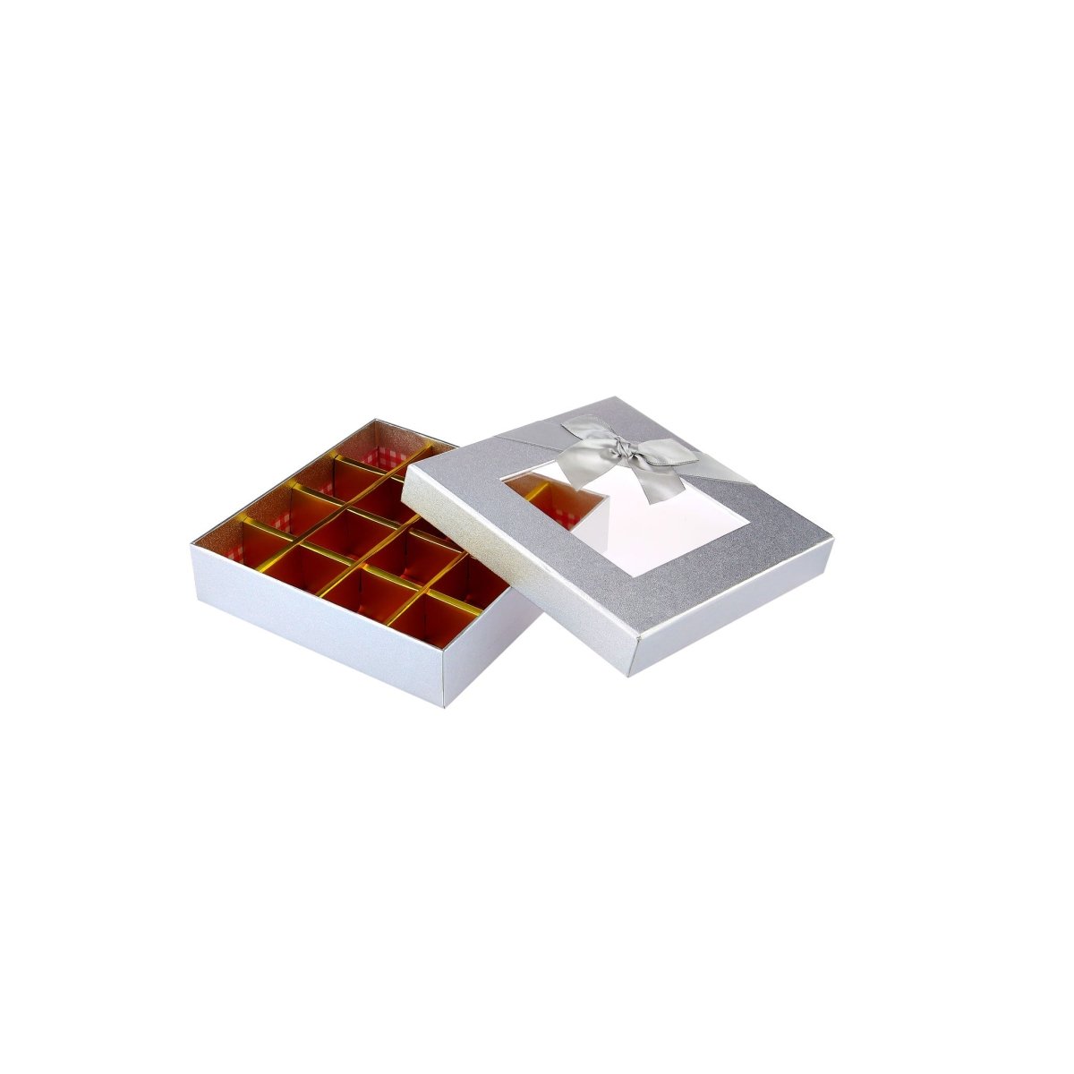 Square Chocolate Gift Box 25 Divison - 1 Piece - hotpackwebstore.com - Gift Boxes & Tins