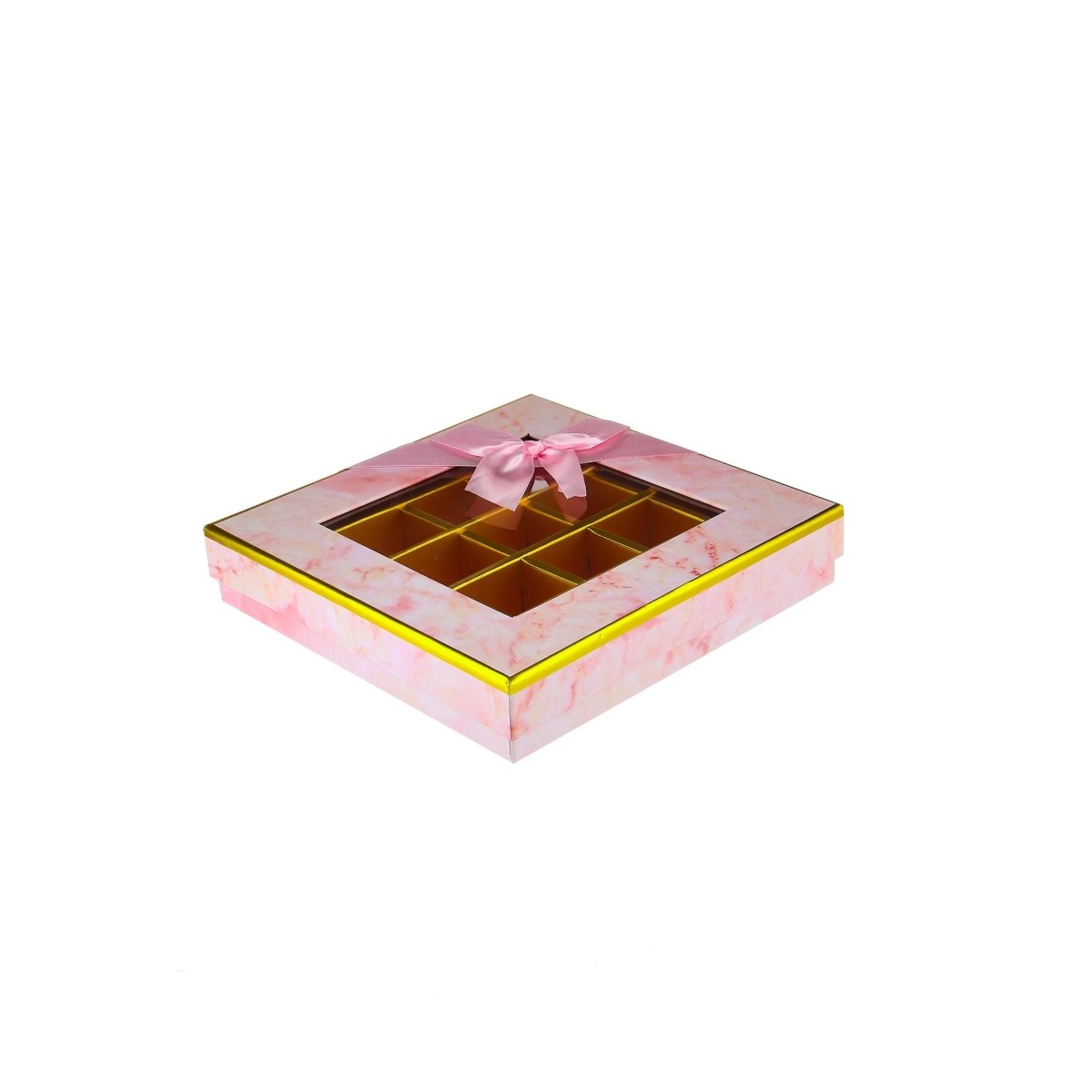 Square Chocolate Gift Box 25 Divison - 1 Piece - hotpackwebstore.com - Gift Boxes & Tins