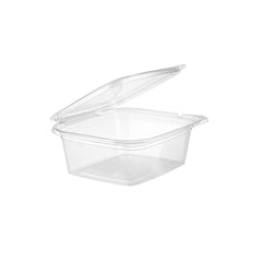 Tamper Evident Square Clear Pet Container - hotpackwebstore.com - Tamper Evident Containers