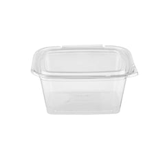 Tamper Evident Square Clear Pet Container - hotpackwebstore.com - Tamper Evident Containers