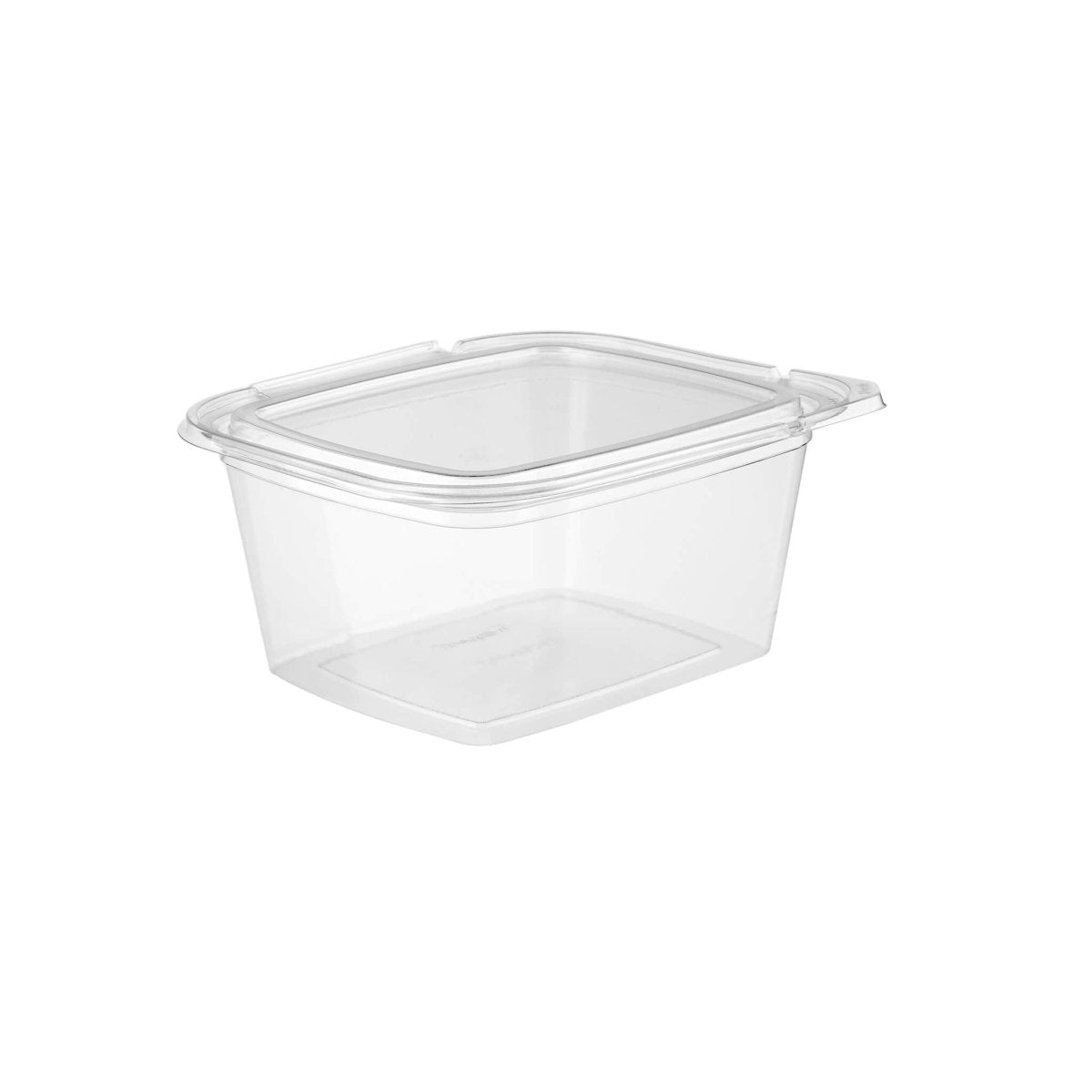 Tamper Evident Square Clear Pet Container - hotpackwebstore.com - Tamper Evident Containers