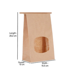 Tin - Tie Bag With Window 500 Pieces - hotpackwebstore.com - Tin - Tie Bags