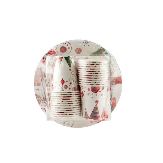 Tree Design Party Dinnerware Combo 1 Set - hotpackwebstore.com - Combo Packs