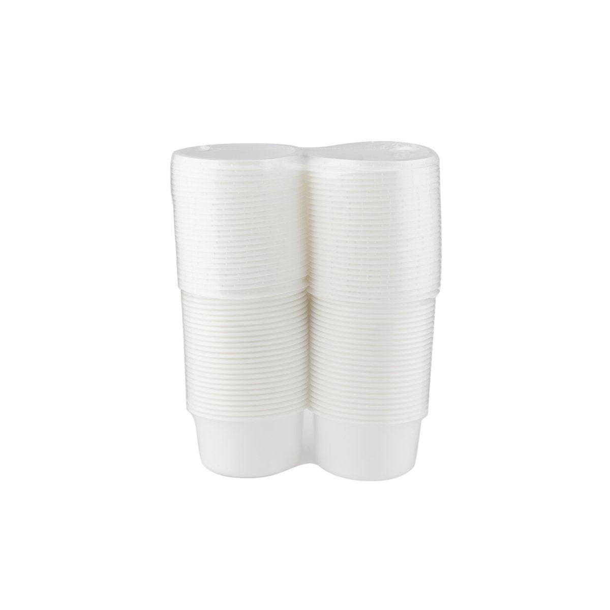 Twin Pack Plastic Bowl With Lid - hotpackwebstore.com - White Bowls