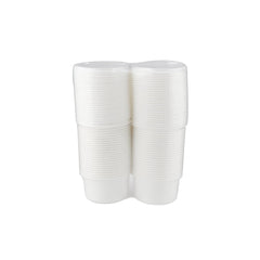 Twin Pack Plastic Bowl With Lid - hotpackwebstore.com - White Bowls