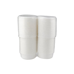 Twin Pack Plastic Bowl With Lid - hotpackwebstore.com - White Bowls
