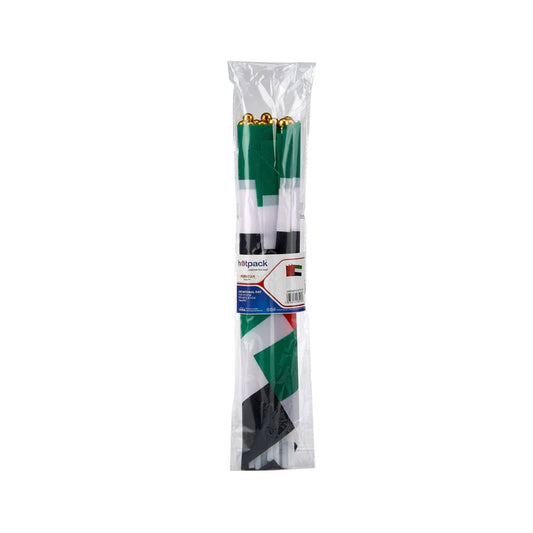 UAE National Day Flag With Plastic Stick - hotpackwebstore.com - Flag