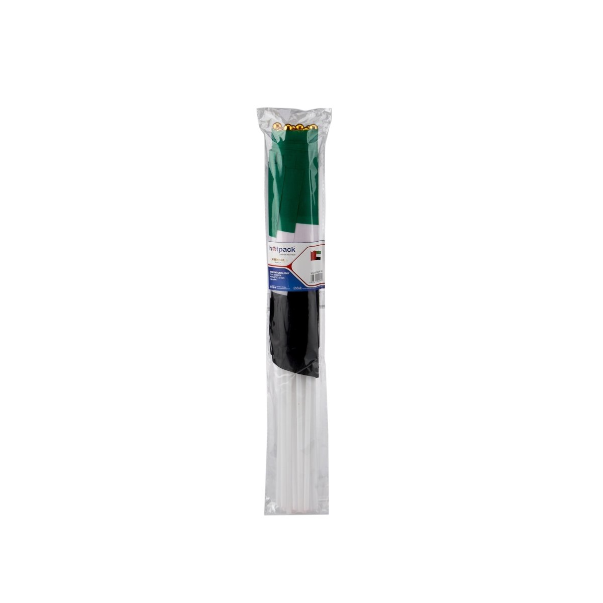 UAE National Day Flag With Plastic Stick - hotpackwebstore.com - Flag