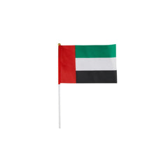 UAE National Day Flag With Plastic Stick - hotpackwebstore.com - Flag