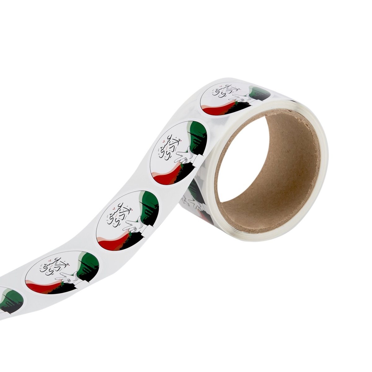 UAE National Day Sticker round 250 Pieces - hotpackwebstore.com - Decorative Stickers