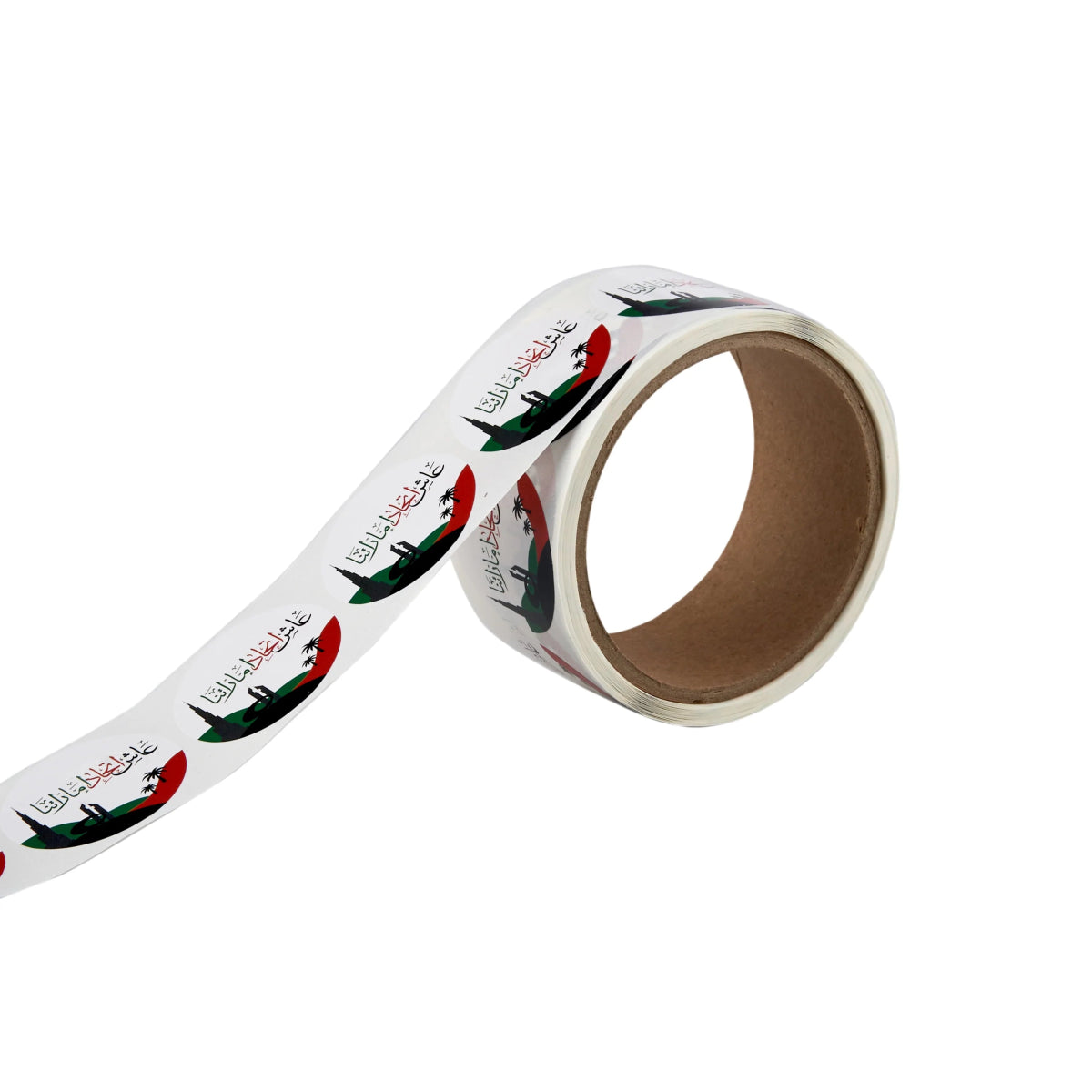 UAE National Day Sticker round 250 Pieces - hotpackwebstore.com - Decorative Stickers