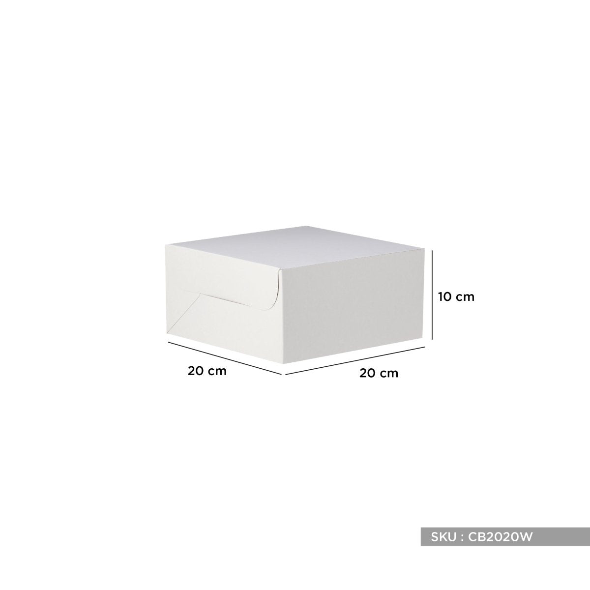 White Cake Box - hotpackwebstore.com - Cake Boxes