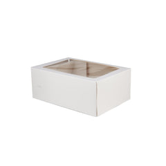 White Cup Cake Box with Inserts - hotpackwebstore.com - Baking & Decoration