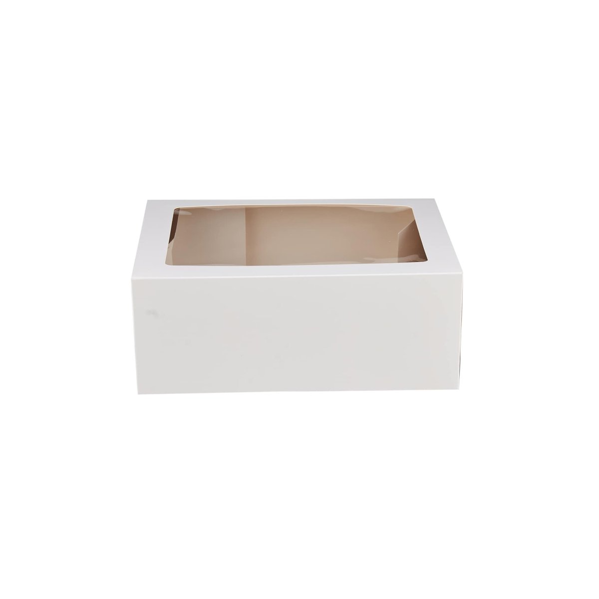 White Cup Cake Box with Inserts - hotpackwebstore.com - Baking & Decoration