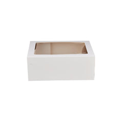 White Cup Cake Box with Inserts - hotpackwebstore.com - Baking & Decoration