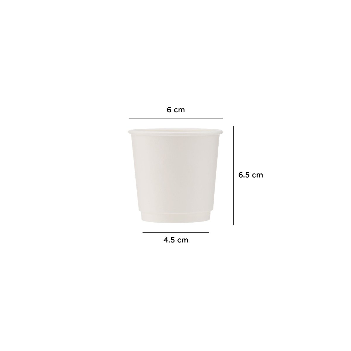 White Double Wall Paper Cups - hotpackwebstore.com - Double Wall Paper Cups