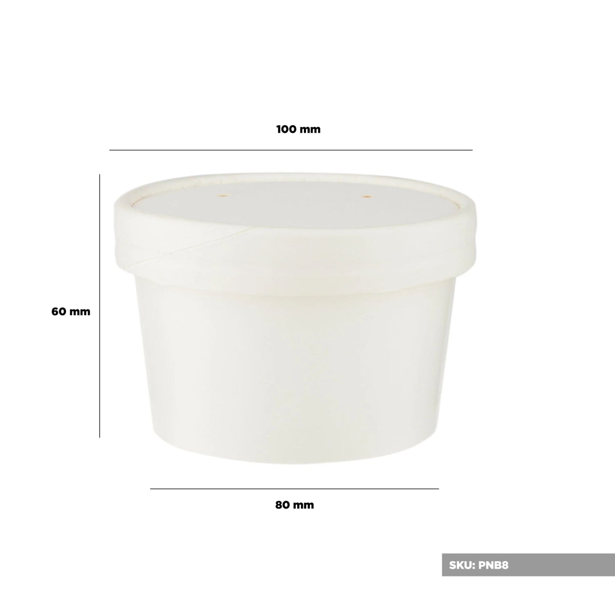 White Paper Noodle Bowl with Paper Lid - hotpackwebstore.com - Noodle Bowls