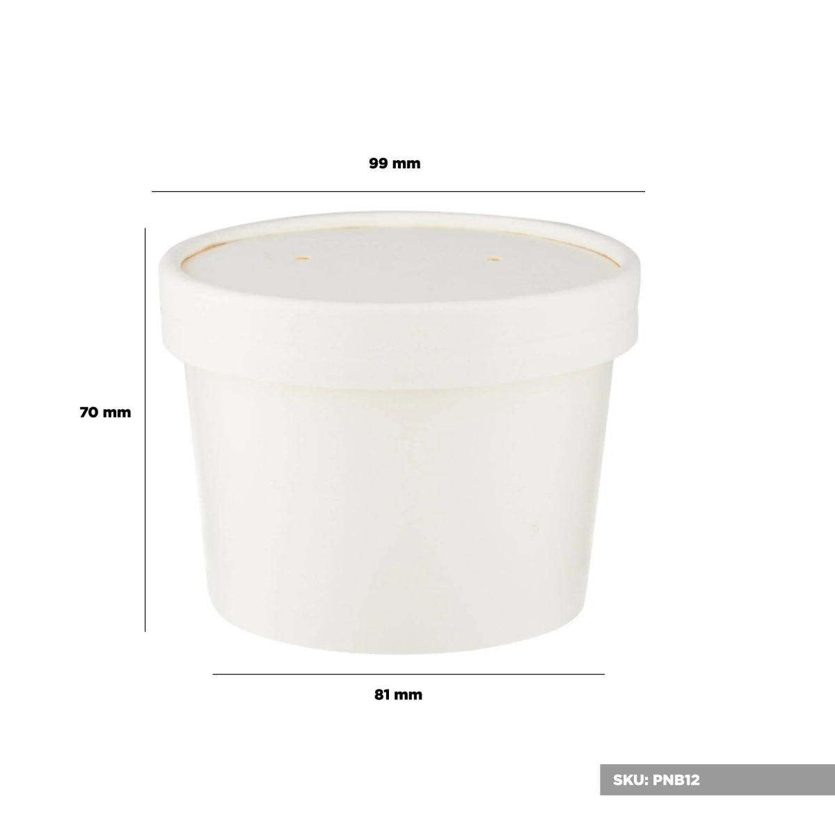 White Paper Noodle Bowl with Paper Lid - hotpackwebstore.com - Noodle Bowls