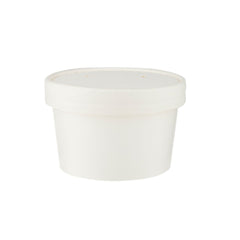 White Paper Noodle Bowl with Paper Lid - hotpackwebstore.com - Noodle Bowls