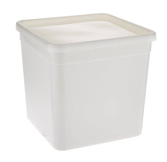 White Plastic 4 Litre Pail 100 Pieces - hotpackwebstore.com - Microwavable Containers