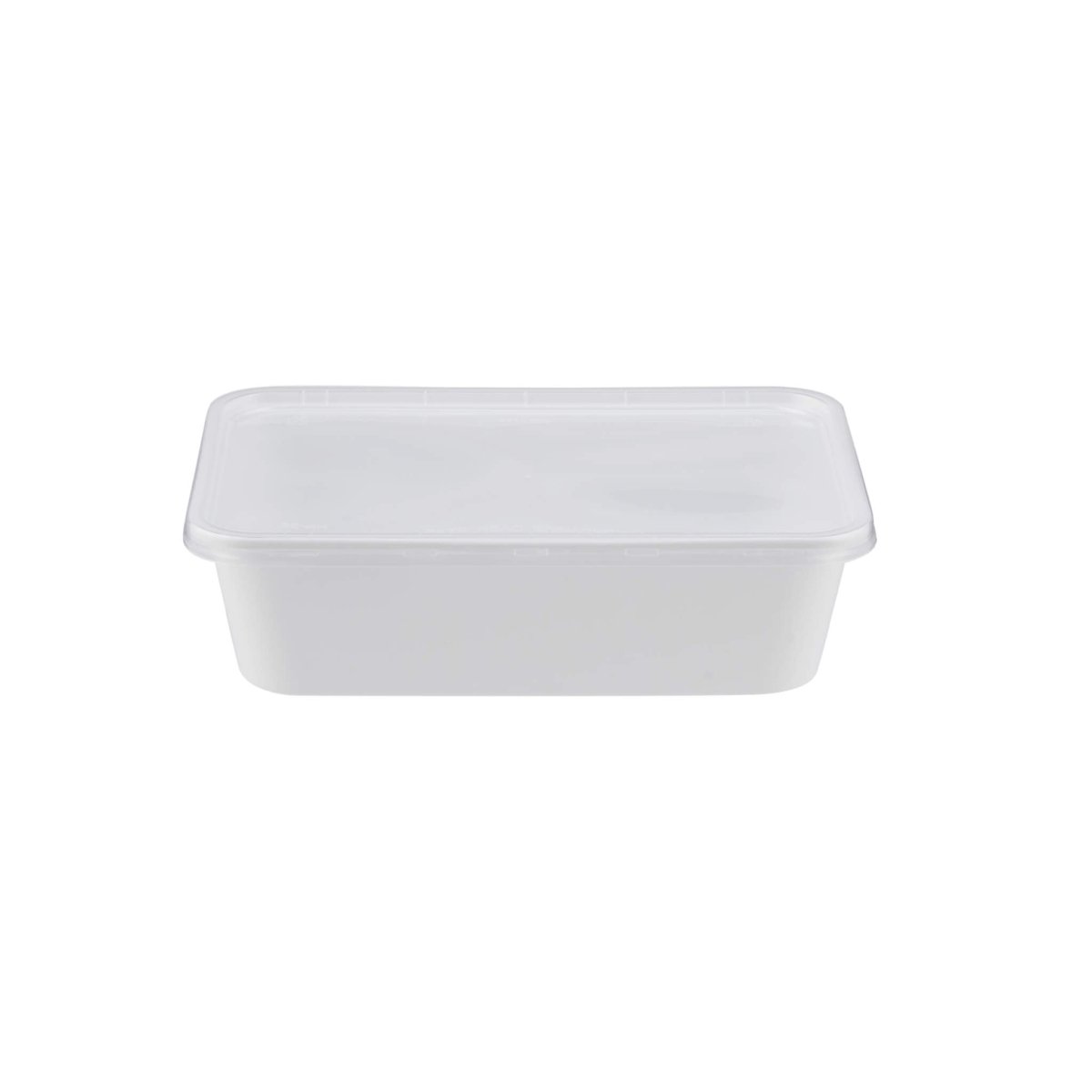 White Rectangle Microwave Container - hotpackwebstore.com - Microwavable Containers