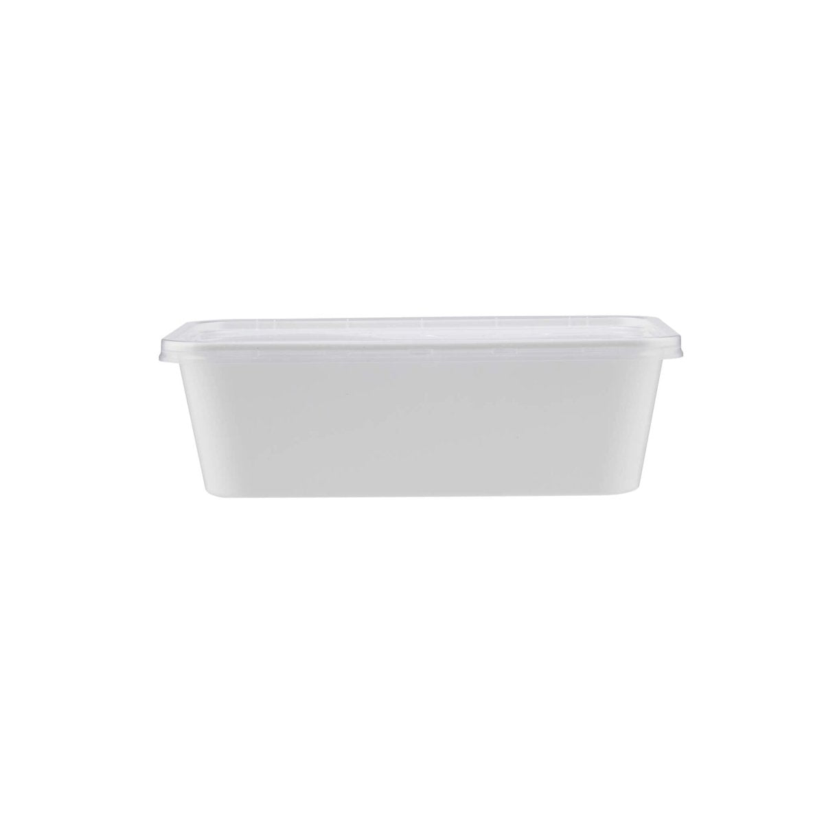 White Rectangle Microwave Container - hotpackwebstore.com - Microwavable Containers