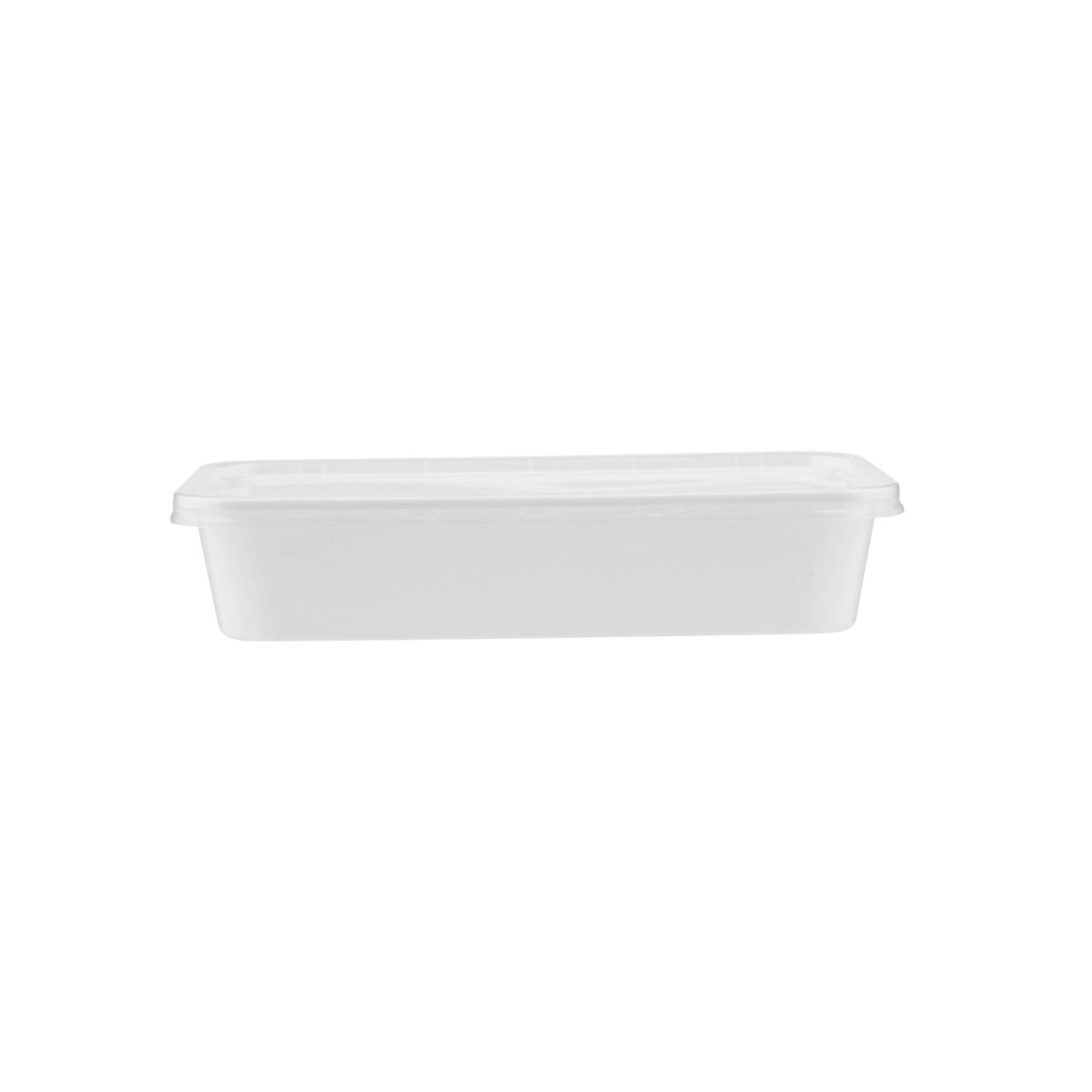 White Rectangle Microwave Container - hotpackwebstore.com - Microwavable Containers