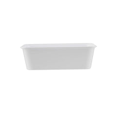 White Rectangle Microwave Container - hotpackwebstore.com - Microwavable Containers