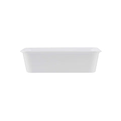 White Rectangle Microwave Container - hotpackwebstore.com - Microwavable Containers