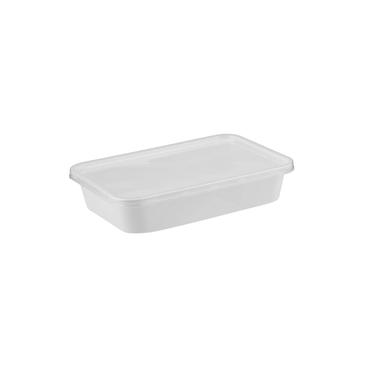 White Rectangle Microwave Container - hotpackwebstore.com - Microwavable Containers
