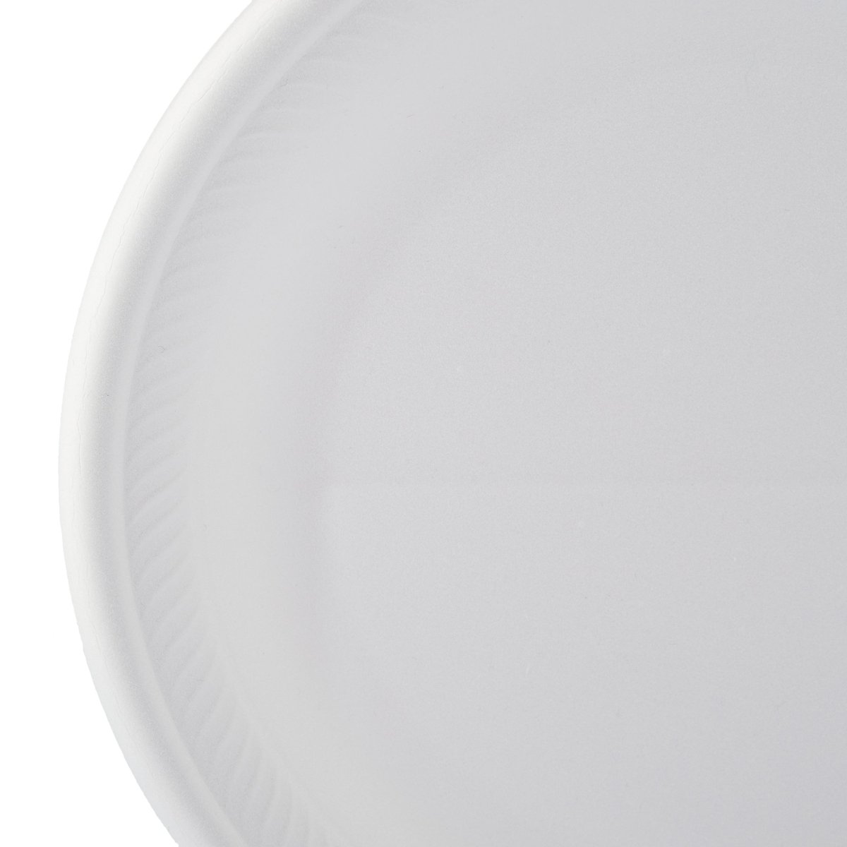 White Round Foam Plate - hotpackwebstore.com - 