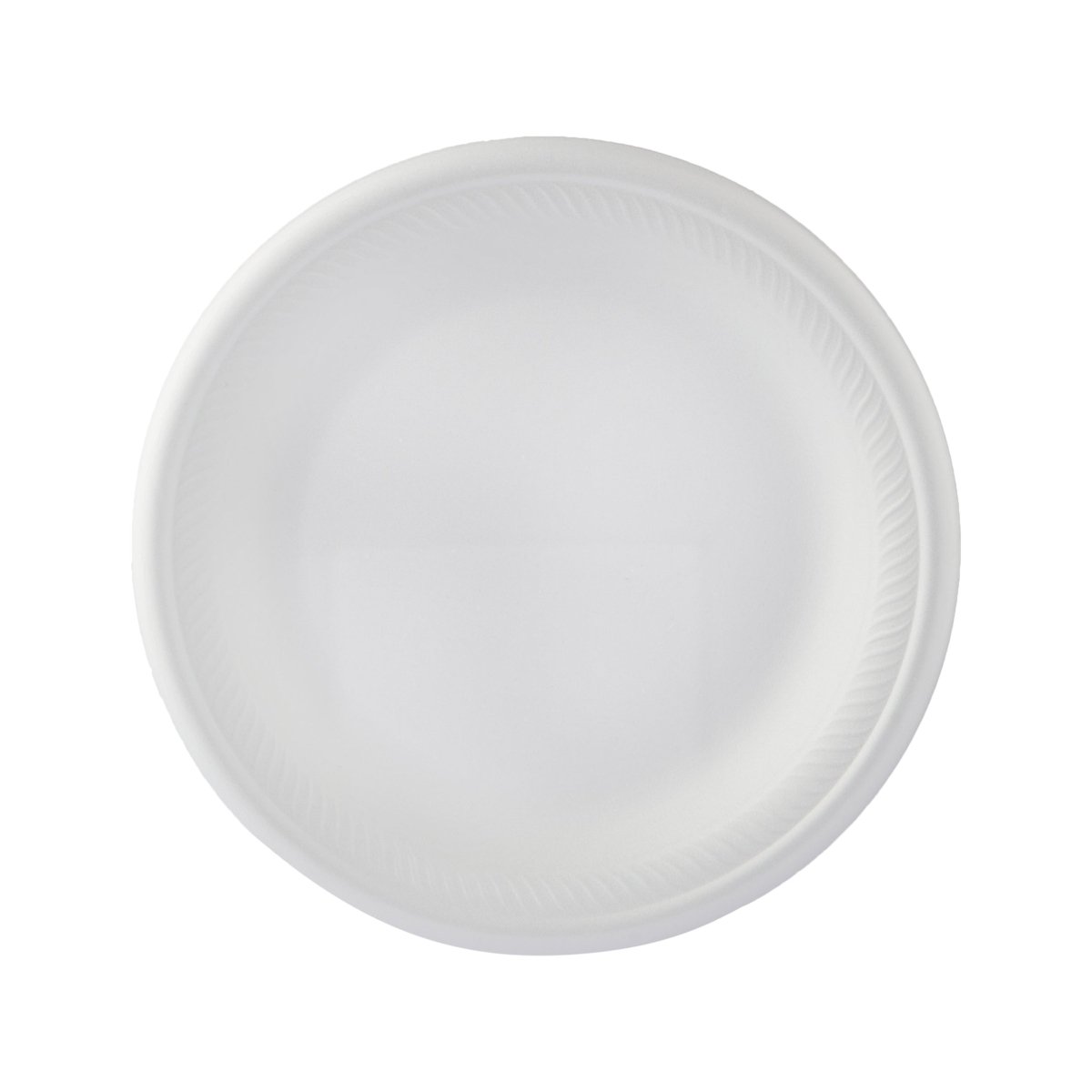 White Round Foam Plate - hotpackwebstore.com - 