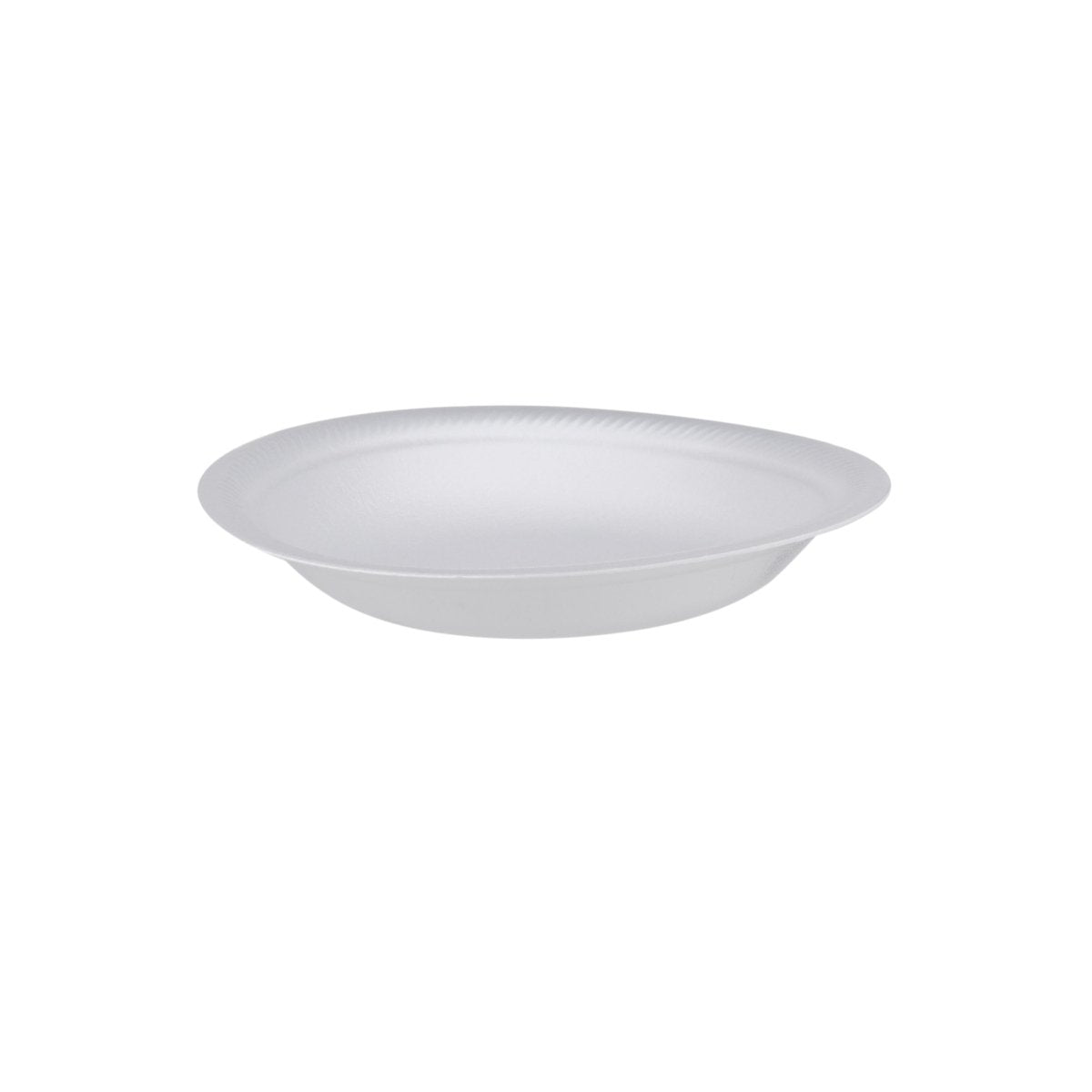 White Round Foam Plate - hotpackwebstore.com - 