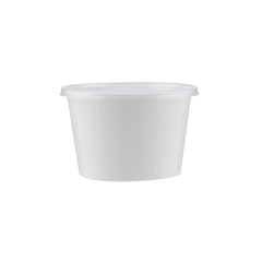 White Round Microwave Container - hotpackwebstore.com - Microwavable Containers